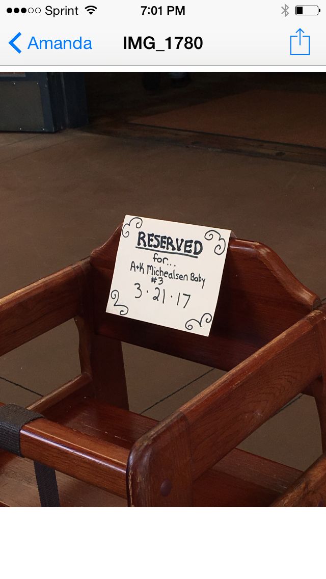 Extra Chair at Dinner funny pregnancy announcement Extra Chair at Dinner funny pregnancy announcement