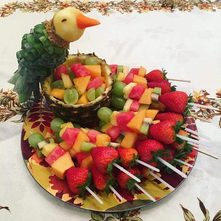 Fruit Parrot Skewers