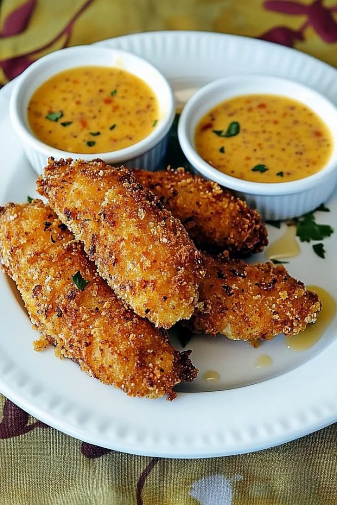 Chicken Tenders with Honey Mustard Dip