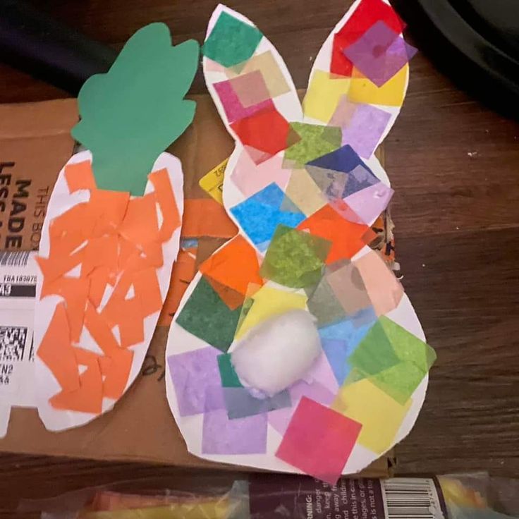 Bunny Shape Collage
