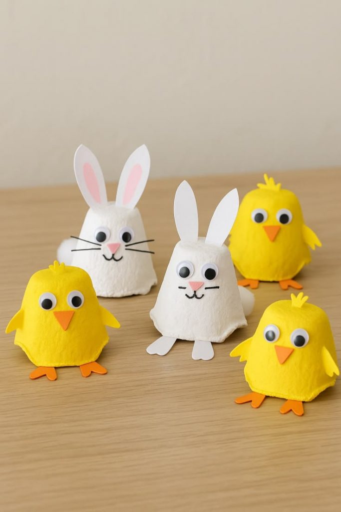 Bunny Egg Carton Craft