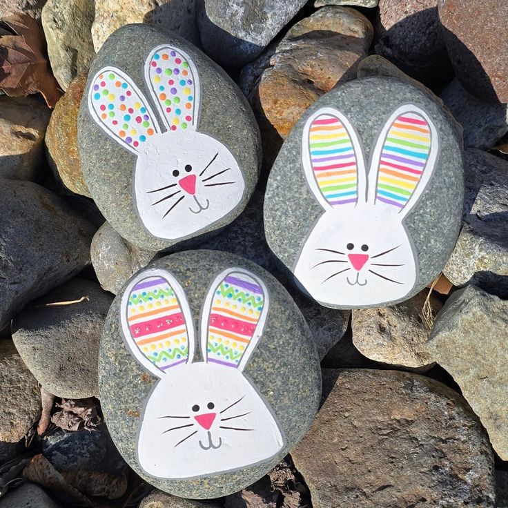 Bunny Rock Painting