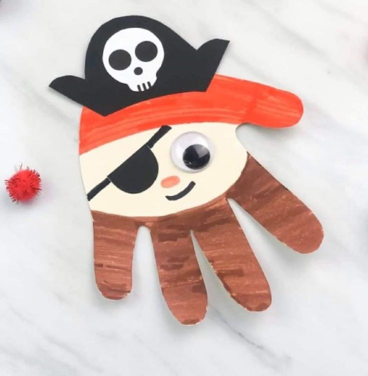 Pirate Handprint Art