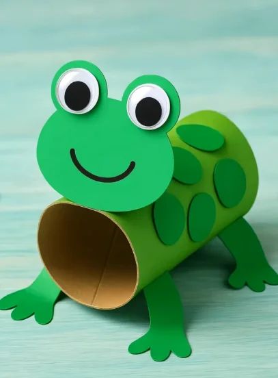 Toilet Paper Roll Frog