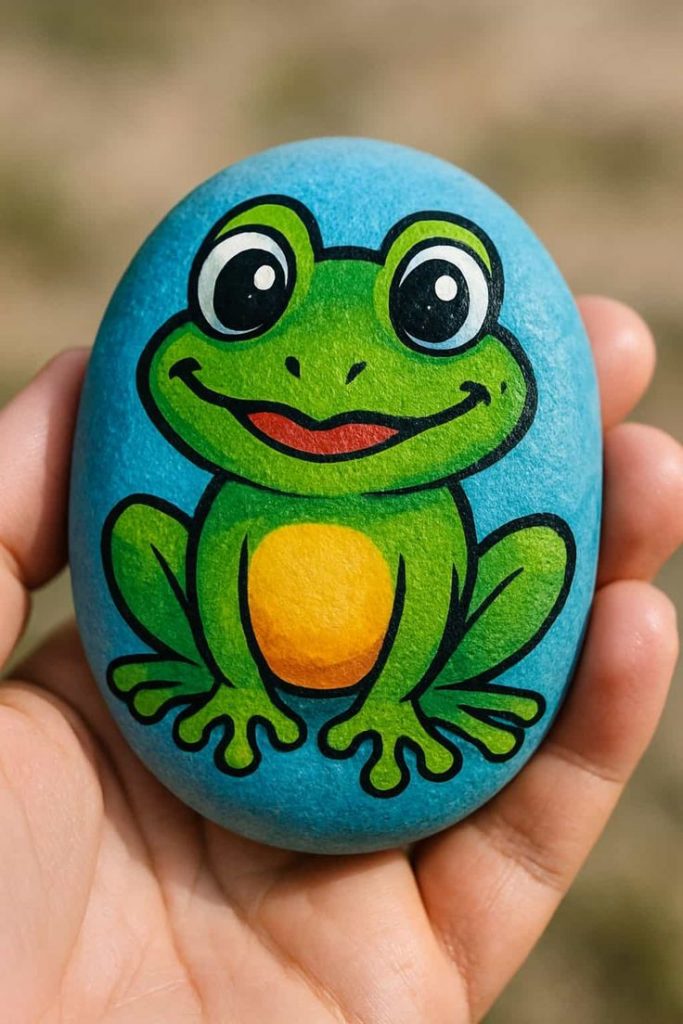 Frog Rock Painting