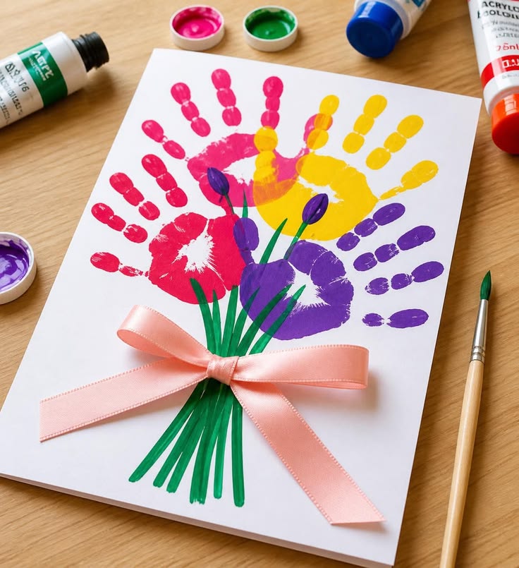 Handprint Flower Bouquet