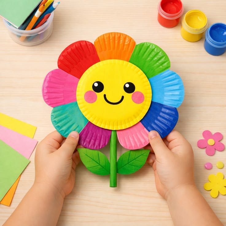 Paper Plate Flowers