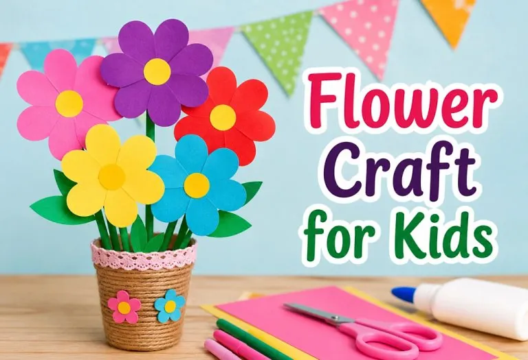 20 Fun & Easy Flower Crafts for Kids to Make at Home