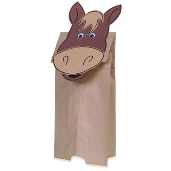 Brown Paper Bag Horse Puppet