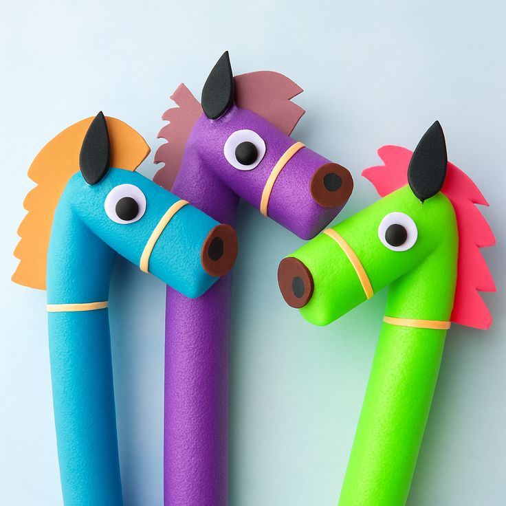 Pool Noodle Stick Horse