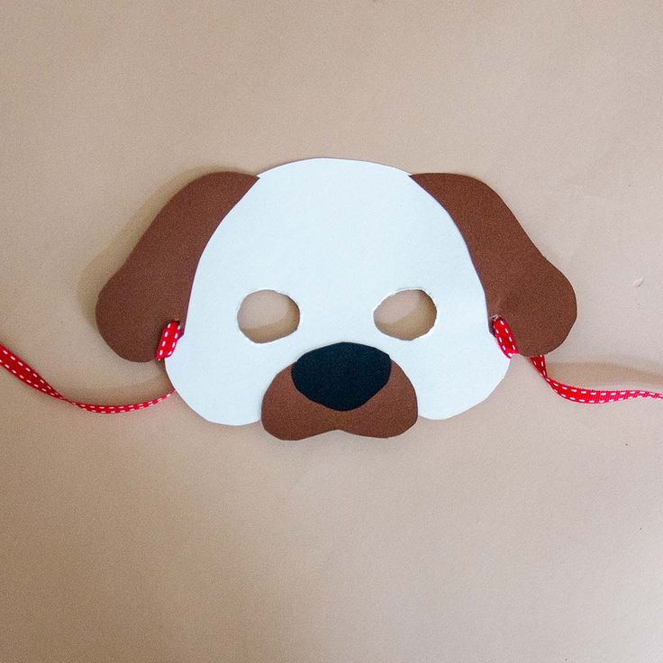 Paper Plate Dog Mask