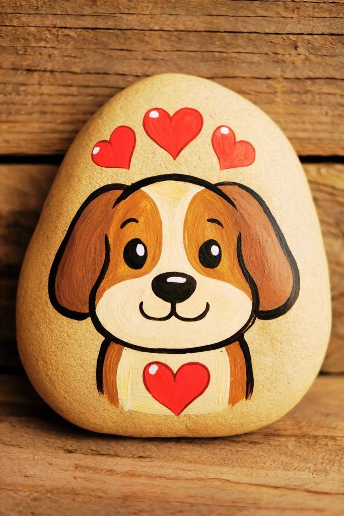 Painted Rock Dog