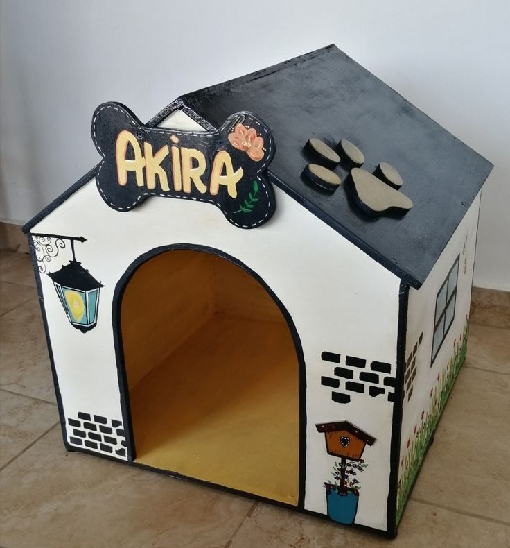Cardboard Doghouse Diorama