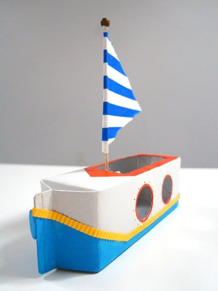 Milk Carton Sailboat