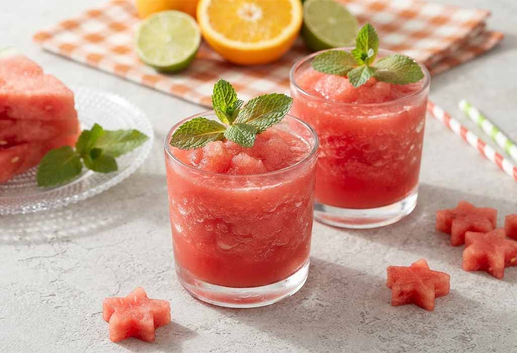 Watermelon Lime Margarita Mocktail Watermelon Lime Margarita Mocktail