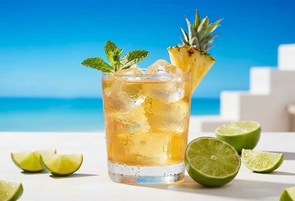 Pineapple Mint Mojito Mocktail Pineapple Mint Mojito Mocktail