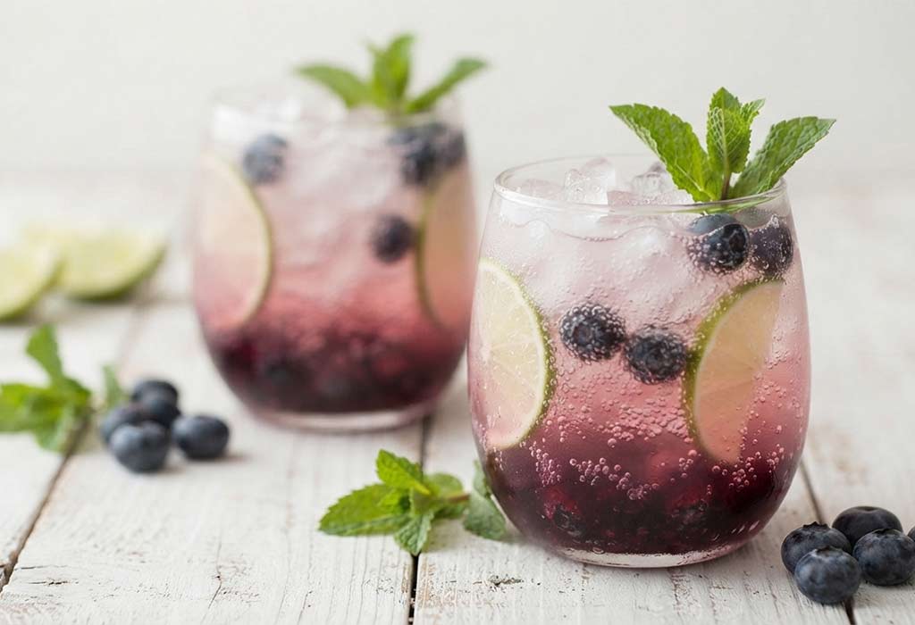 Blueberry Lemon Mocktail Blueberry Lemon Mocktail