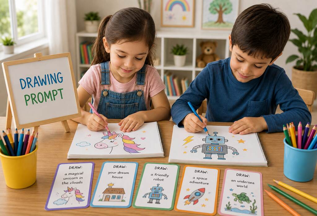50 Drawing Prompts for Kids to Boost Creativity 50 Drawing Prompts for Kids to Boost Creativity