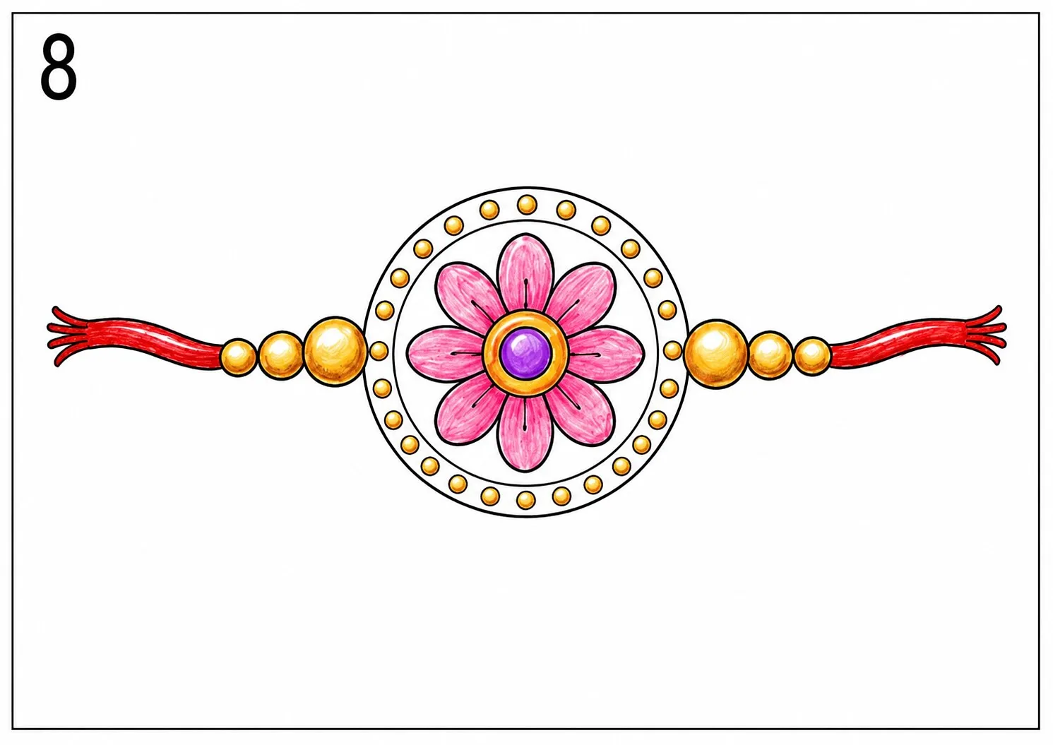 Step 8 - Color the Threads and Beads Step 8 - Color the Threads and Beads