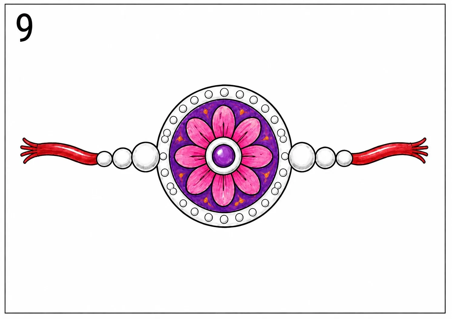 Step 9 - Color the Center Design Step 9 - Color the Center Design