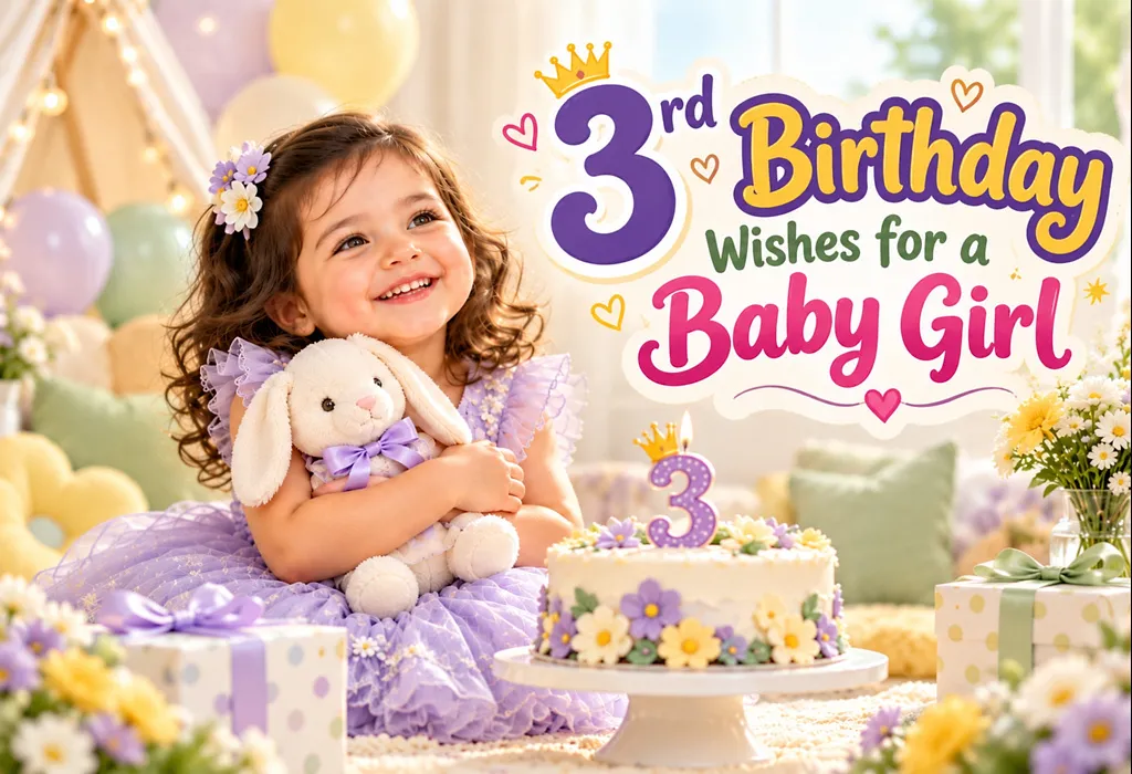 100+ Third Birthday Wishes for a Baby Girl 100+ Third Birthday Wishes for a Baby Girl