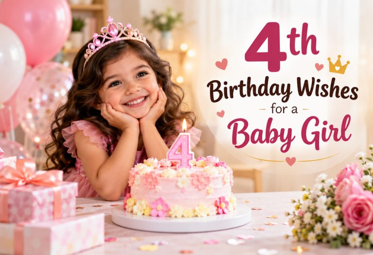 100+ Fourth Birthday Wishes for a Baby Girl