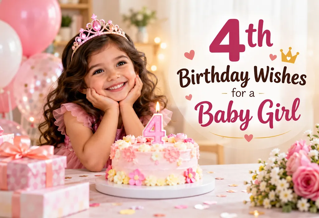 100+ Fourth Birthday Wishes for a Baby Girl