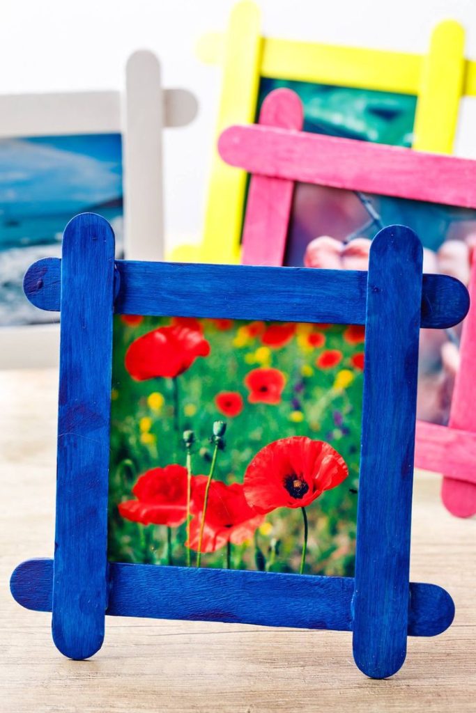 Popsicle-Stick Photo Frame