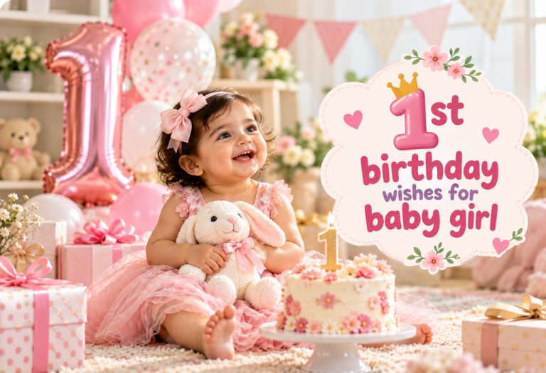 100+ First Birthday Wishes for a Baby Girl