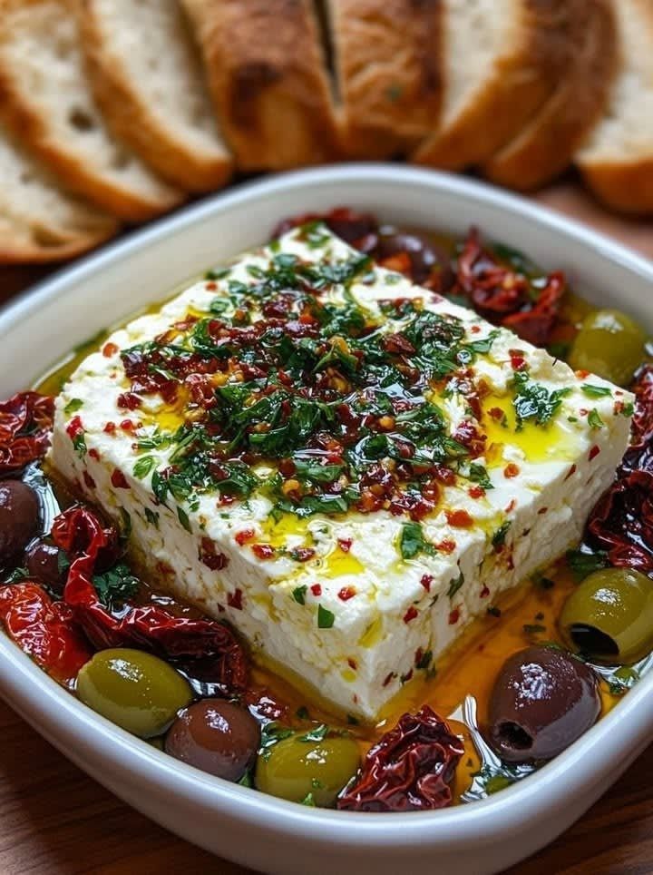 Melted Feta Cheese