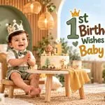 100+ Heartfelt 1st Birthday Wishes for a Baby Boy