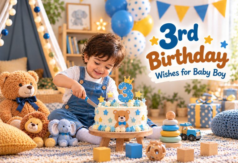100+ Heartfelt 3rd Birthday Wishes for a Baby Boy