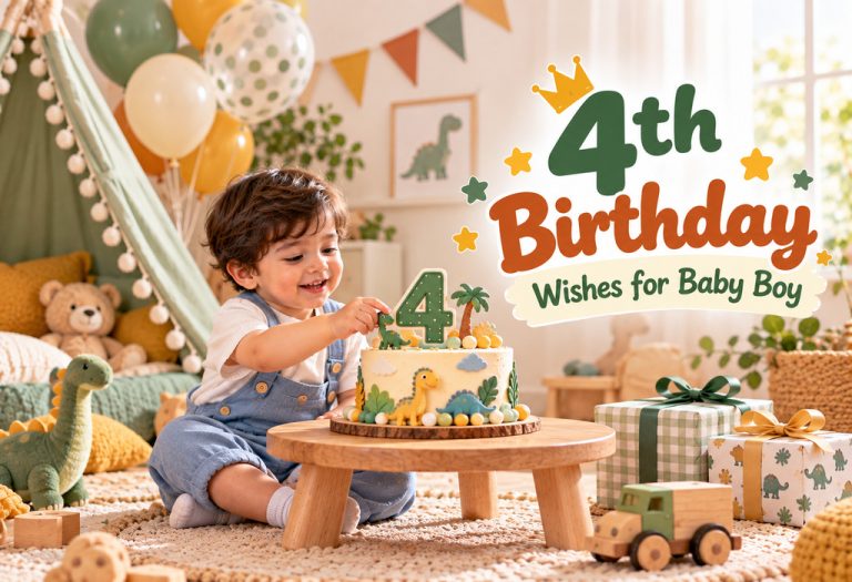 100+ Heartfelt 4th Birthday Wishes for a Baby Boy