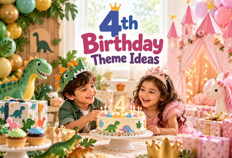 30 Best 4th Birthday Party Themes for Boys and Girls