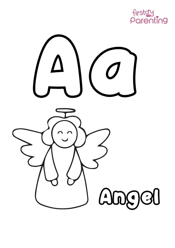 A For Angel Coloring Page