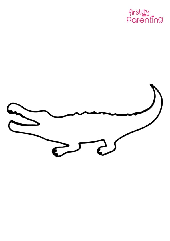 baby alligator coloring pages