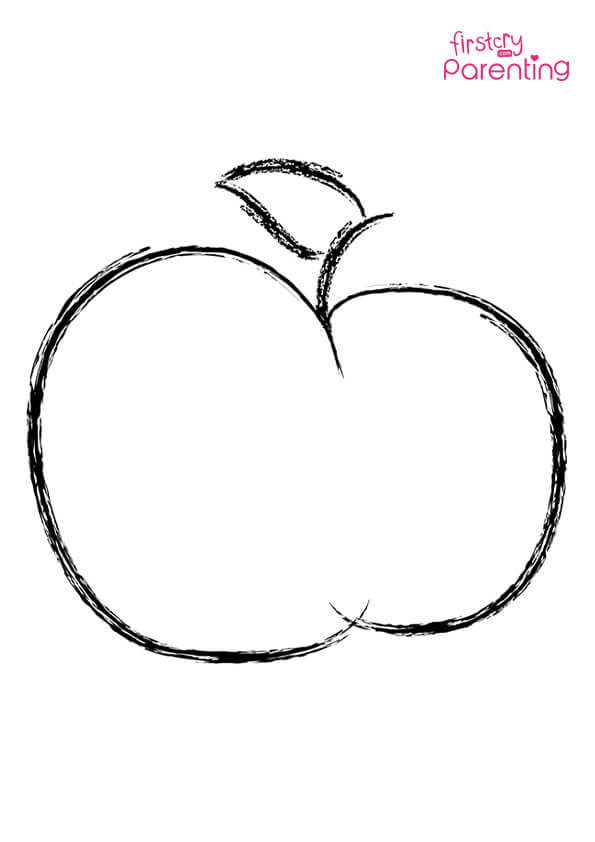 easy printable apple coloring pages for kids