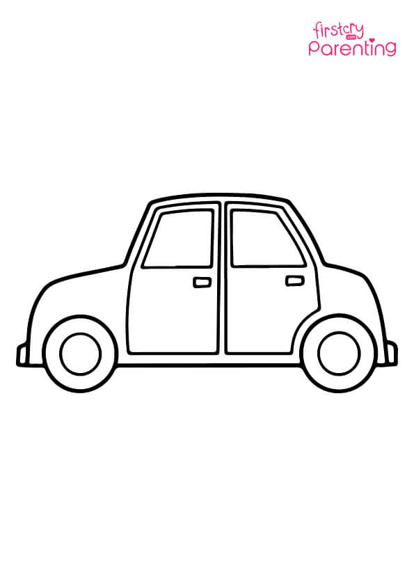 black and white coloring pages of cars