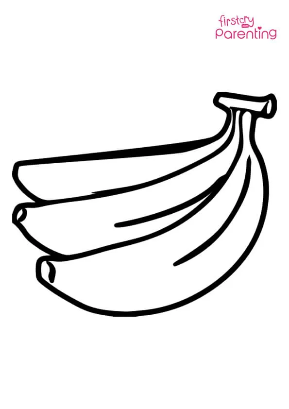Bananas Coloring Page Colouring Pages