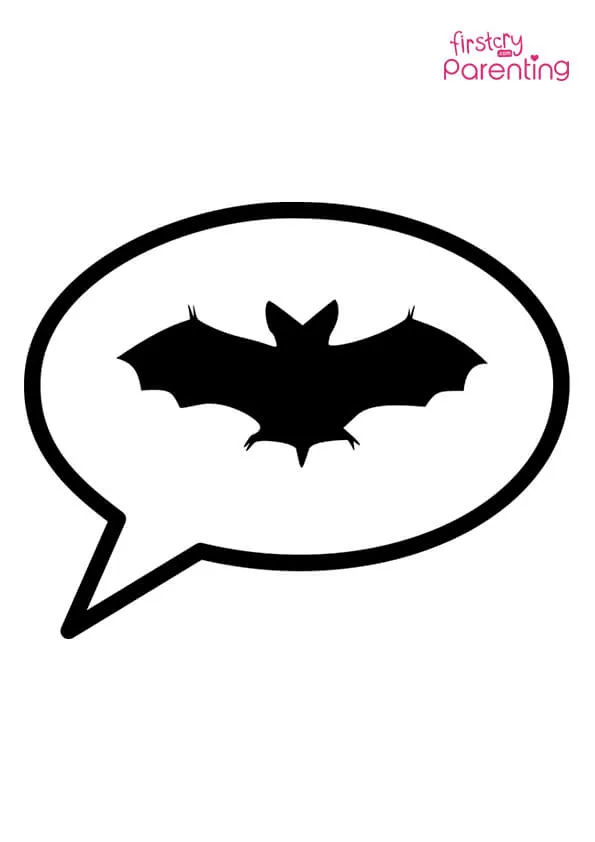 Batman Speech Balloon Bat Bubble Coloring Page Colouring Pages