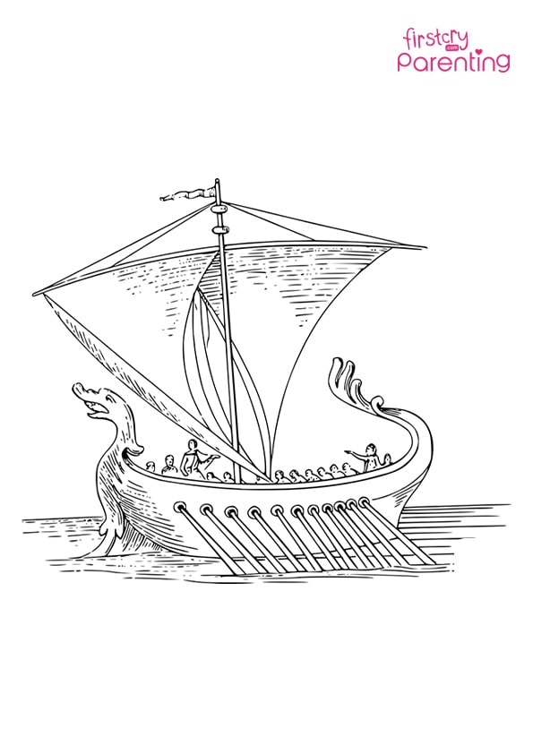 Boats and Ships coloring pages » Free & Printable » Boat coloring