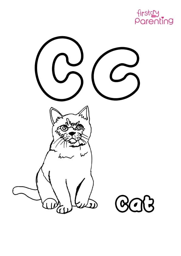 Easy Printable Letter C Coloring Pages for Kids
