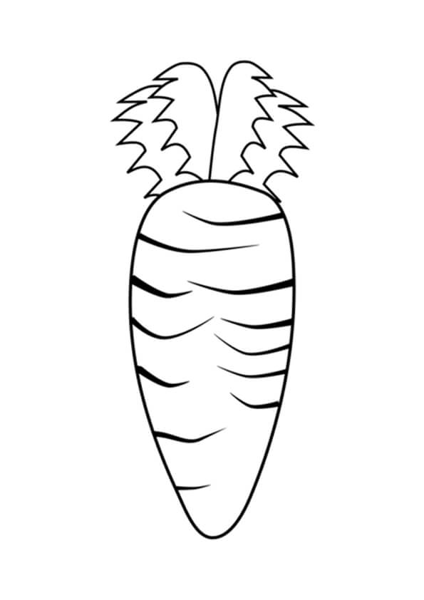 Carrots Colouring Pages