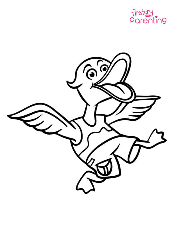 Easy Printable Duck Coloring Pages for Kids