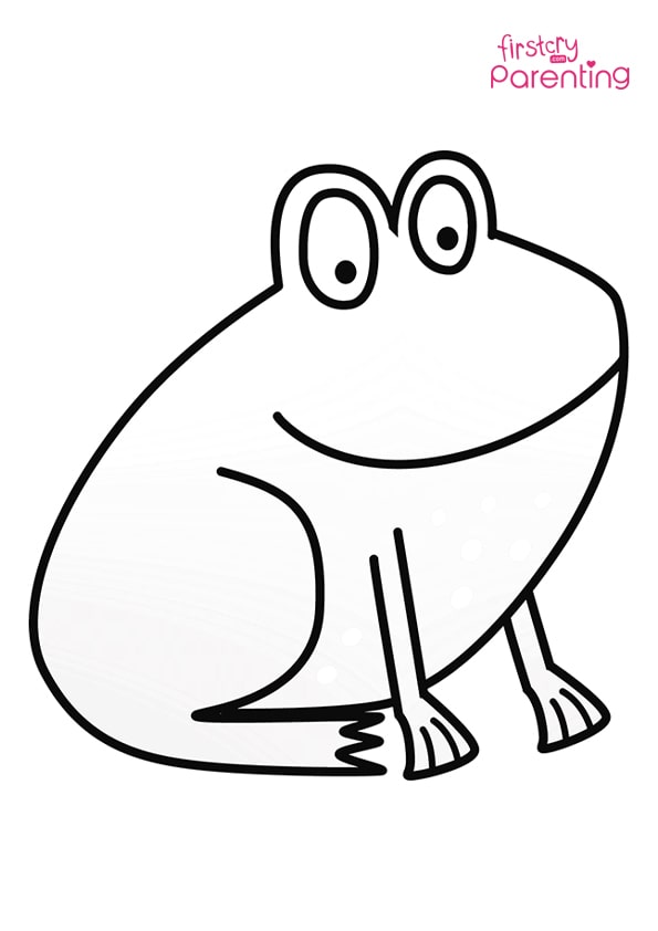 Easy Printable Frog Coloring Pages for Kids