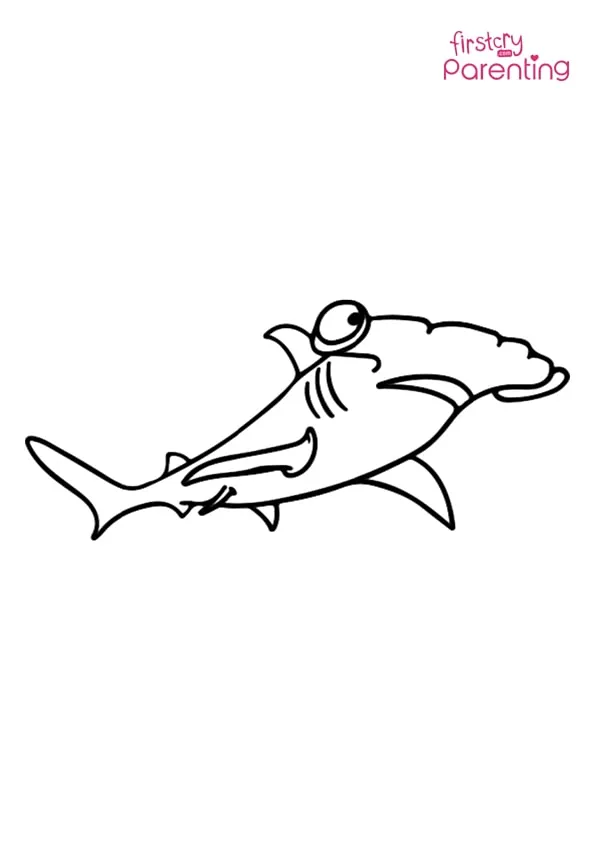 Cartoon Hammerhead Shark Coloring Page Colouring Pages Cartoon Hammerhead Shark Coloring Page Colouring Pages