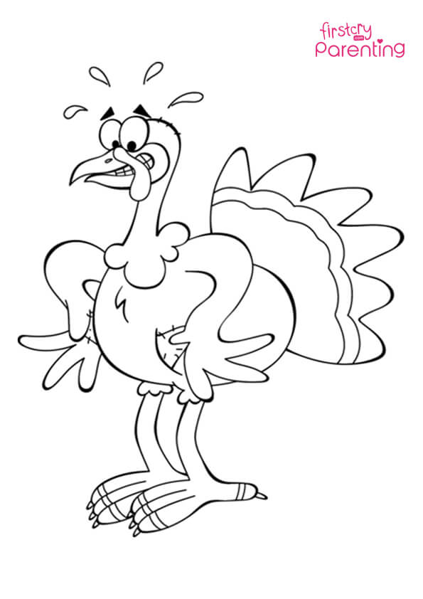 difficult turkey coloring pages