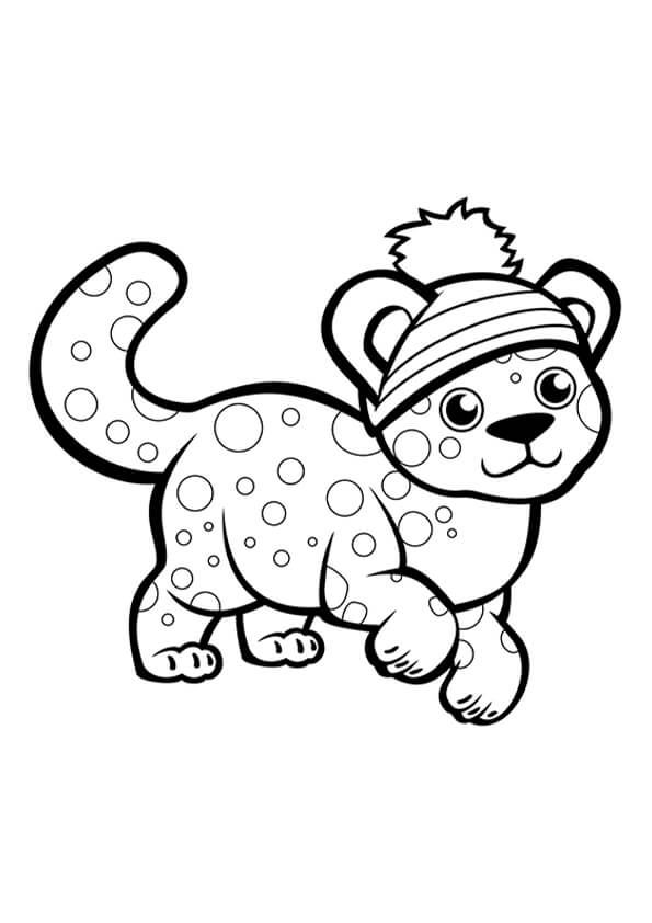 Cheetah Colouring Pages
