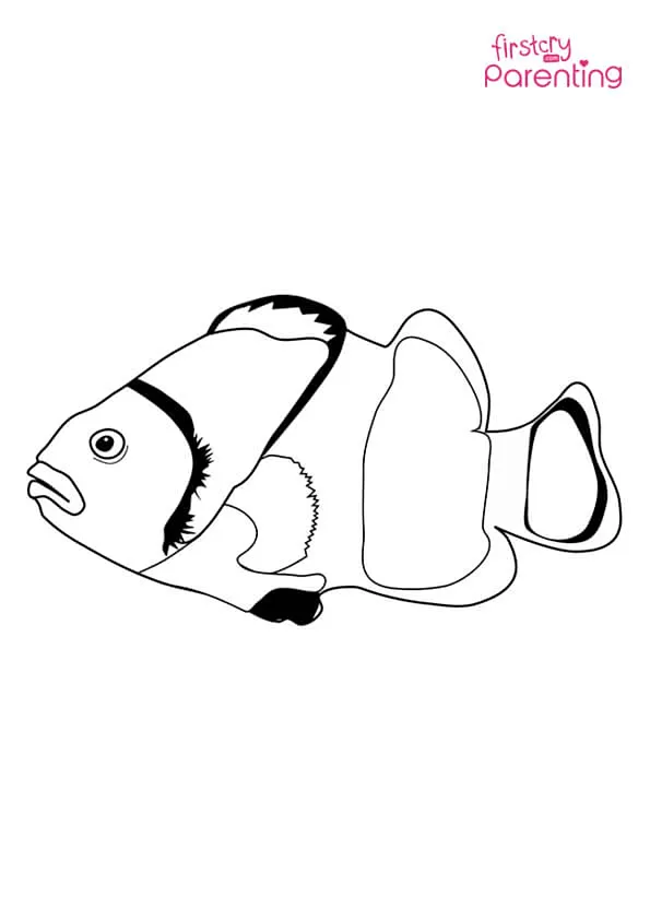 Clown Fish Coloring Page