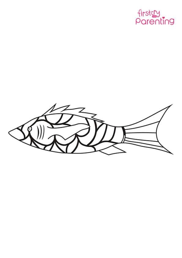Easy Printable Fish Coloring Pages for Kids